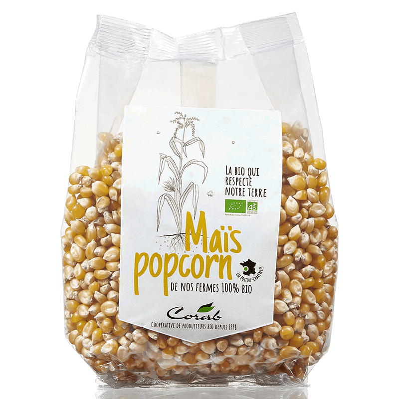 Maïs popcorn bio (origine France) 500 g